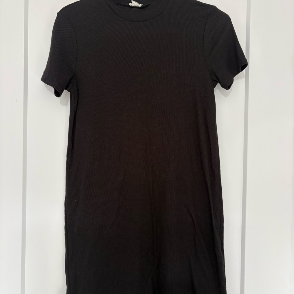 Garage Black Short Sleeve Dress